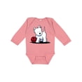 thumbnail image 1 of Inktastic Westie with Ball Boys or Girls Long Sleeve Baby Bodysuit, 1 of 5