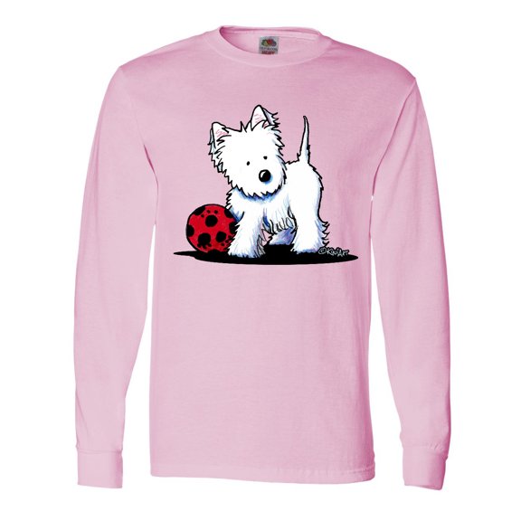 Inktastic Westie with Ball Long Sleeve T-Shirt
