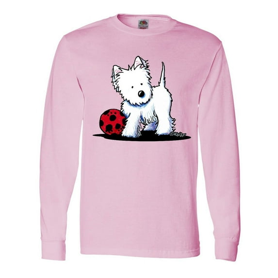 Inktastic Westie with Ball Long Sleeve T-Shirt