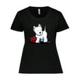 thumbnail image 1 of Inktastic Westie with Ball Women's Plus Size T-Shirt, 1 of 5