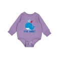 thumbnail image 1 of Inktastic Whale 1st Birthday Baby Fleece Bodysuit, 1 of 4