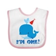 thumbnail image 1 of Inktastic Whale 1st Birthday Boys or Girls Baby Bib, 1 of 4