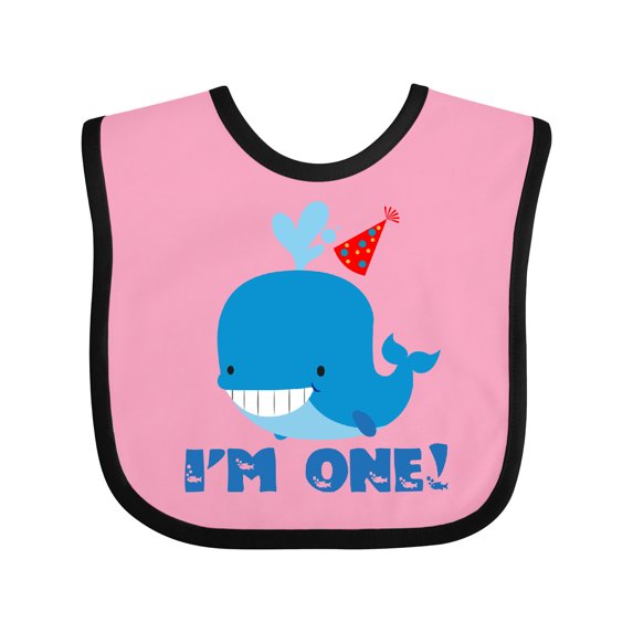 Inktastic Whale 1st Birthday Boys or Girls Baby Bib