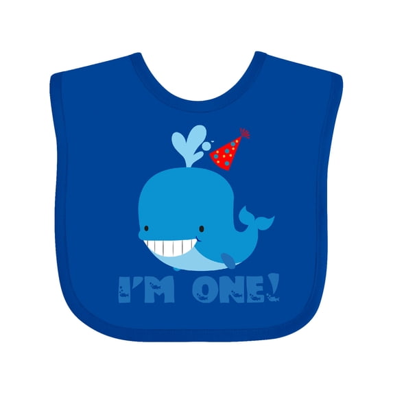 Inktastic Whale 1st Birthday Boys or Girls Baby Bib