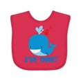 thumbnail image 1 of Inktastic Whale 1st Birthday Boys or Girls Baby Bib, 1 of 4