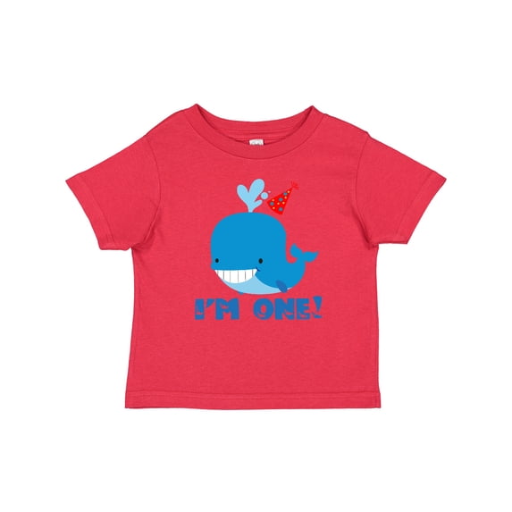 Inktastic Whale 1st Birthday Boys or Girls Baby T-Shirt