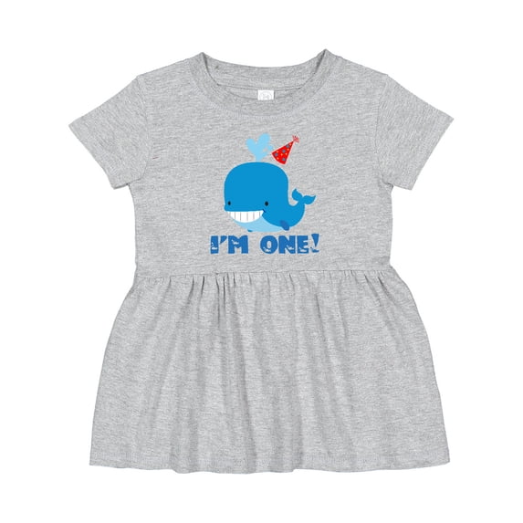 Inktastic Whale 1st Birthday Girls Baby Dress