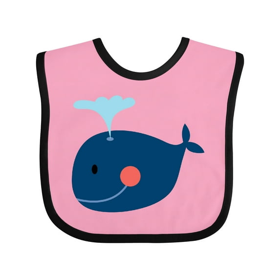 Inktastic Whale Cute Blue Boys or Girls Baby Bib