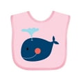 thumbnail image 1 of Inktastic Whale Cute Blue Boys or Girls Baby Bib, 1 of 4