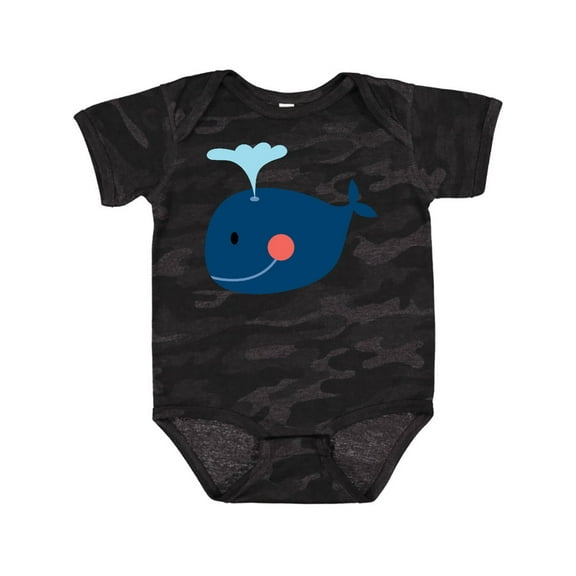 Inktastic Whale Cute Blue Boys or Girls Baby Bodysuit