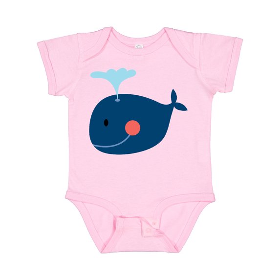 Inktastic Whale Cute Blue Boys or Girls Baby Bodysuit