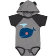 thumbnail image 1 of Inktastic Whale Cute Blue Boys or Girls Baby Bodysuit, 1 of 5