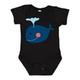 thumbnail image 1 of Inktastic Whale Cute Blue Boys or Girls Baby Bodysuit, 1 of 5