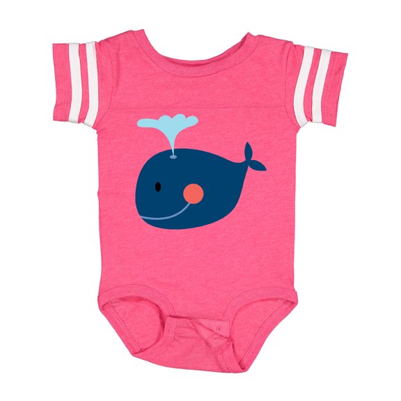 Inktastic Whale Cute Blue Boys or Girls Baby Bodysuit