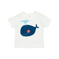 thumbnail image 1 of Inktastic Whale Cute Blue Boys or Girls Toddler T-Shirt, 1 of 5