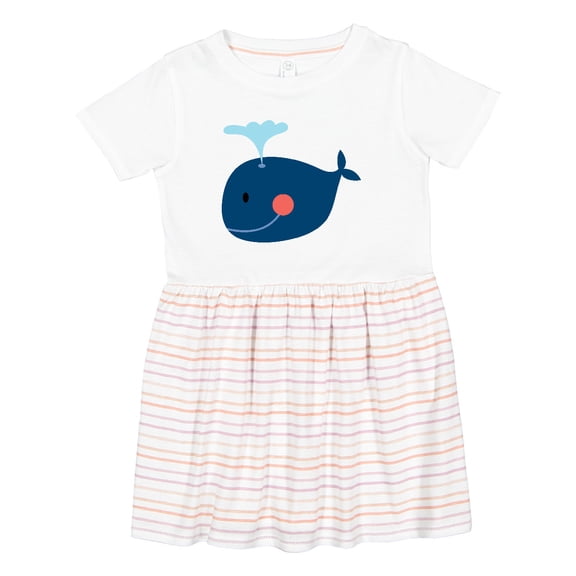Inktastic Whale Cute Blue Girls Toddler Dress