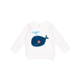 thumbnail image 1 of Inktastic Whale Cute Blue Toddler Sweatshirt, 1 of 4