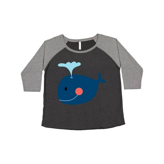 Inktastic Whale Cute Blue Women's Plus Size T-Shirt