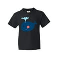 thumbnail image 1 of Inktastic Whale Cute Blue Youth T-Shirt, 1 of 5