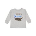 thumbnail image 1 of Inktastic Whale, Hello Cute Whale Shark with Bubbles Boys or Girls Long Sleeve Toddler T-Shirt, 1 of 5