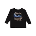thumbnail image 1 of Inktastic Whale, Hello Cute Whale Shark with Bubbles Boys or Girls Long Sleeve Toddler T-Shirt, 1 of 5