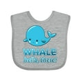 thumbnail image 1 of Inktastic Whale, Hello There Boys or Girls Baby Bib, 1 of 4