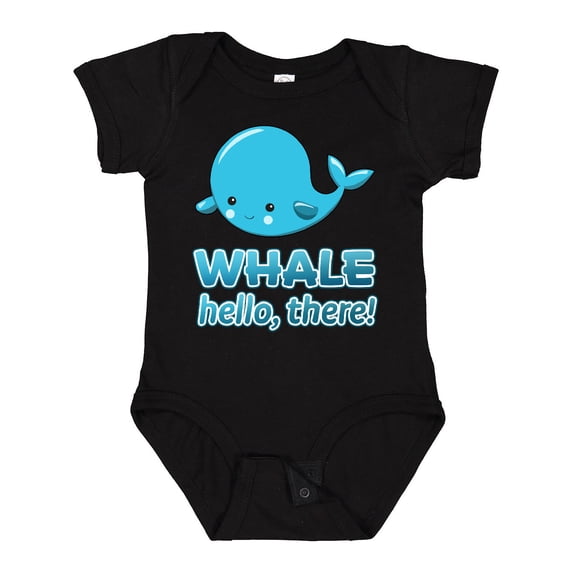 Inktastic Whale, Hello There Boys or Girls Baby Bodysuit
