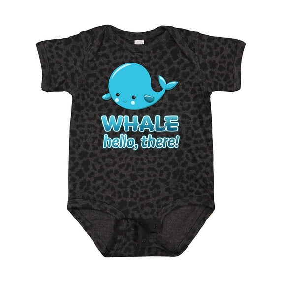 Inktastic Whale, Hello There Boys or Girls Baby Bodysuit