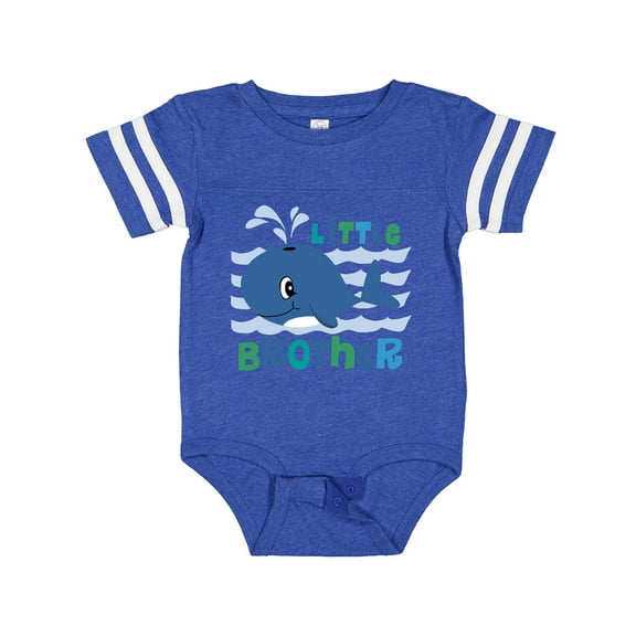 Inktastic Whale Little Brother Boys Baby Bodysuit