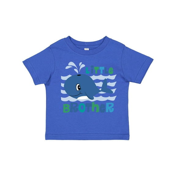 Inktastic Whale Little Brother Boys Toddler T-Shirt