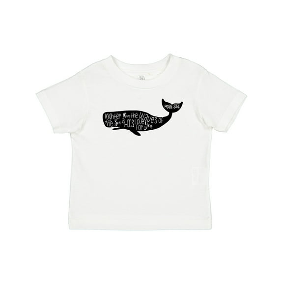 Inktastic Whale Psalms 93:4 Boys or Girls Baby T-Shirt