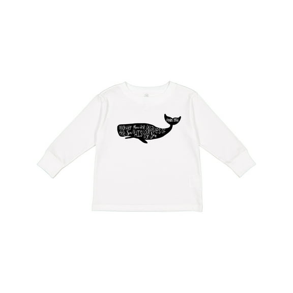 Inktastic Whale Psalms 93:4 Boys or Girls Long Sleeve Toddler T-Shirt