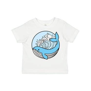 Inktastic Whale and the Waves Boys or Girls Toddler T-Shirt