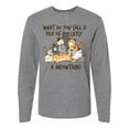 thumbnail image 1 of Inktastic What Do You Call a Pile of Cats? a MEOWTAIN Long Sleeve T-Shirt, 1 of 5