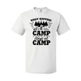 thumbnail image 1 of Inktastic What Happens at Camp Stays at Camp with Tent and Woods T-Shirt, 1 of 5