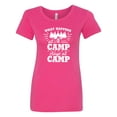 thumbnail image 1 of Inktastic What Happens at Camp Stays at Camp with Tent and Woods Women's T-Shirt, 1 of 5