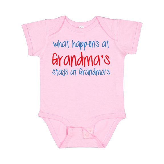 Inktastic What Happens at Grandma's Boys or Girls Baby Bodysuit