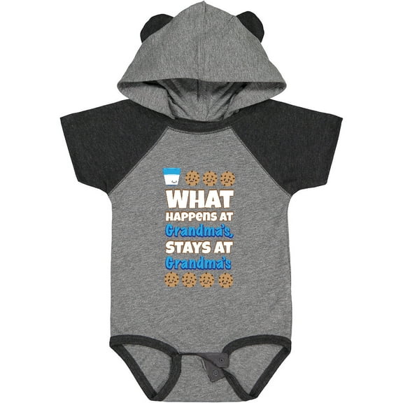 Inktastic What Happens at Grandma's Boys or Girls Baby Bodysuit