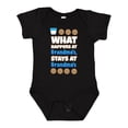 thumbnail image 1 of Inktastic What Happens at Grandma's Boys or Girls Baby Bodysuit, 1 of 5