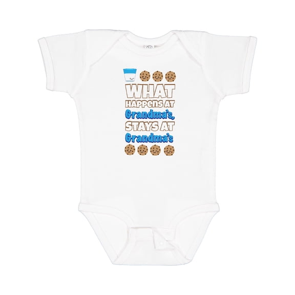 Inktastic What Happens at Grandma's Boys or Girls Baby Bodysuit