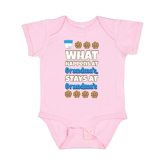 Inktastic What Happens at Grandma's Boys or Girls Baby Bodysuit