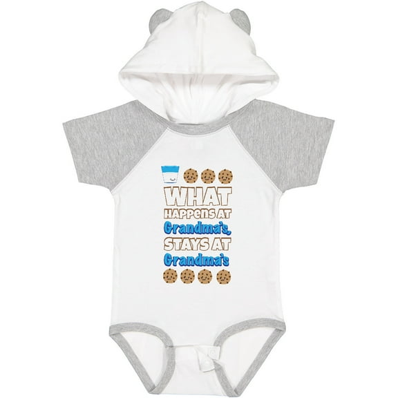 Inktastic What Happens at Grandma's Boys or Girls Baby Bodysuit