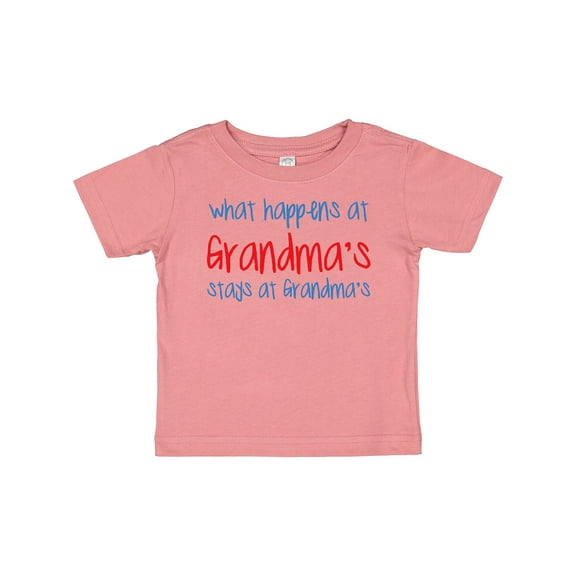 Inktastic What Happens at Grandma's Boys or Girls Baby T-Shirt