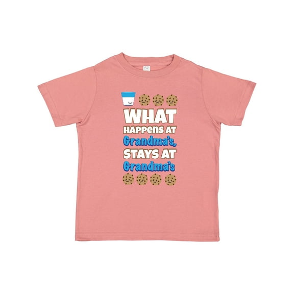 Inktastic What Happens at Grandma's Boys or Girls Toddler T-Shirt