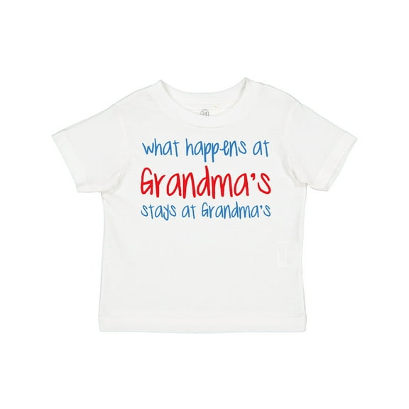 Inktastic What Happens at Grandma's Boys or Girls Toddler T-Shirt