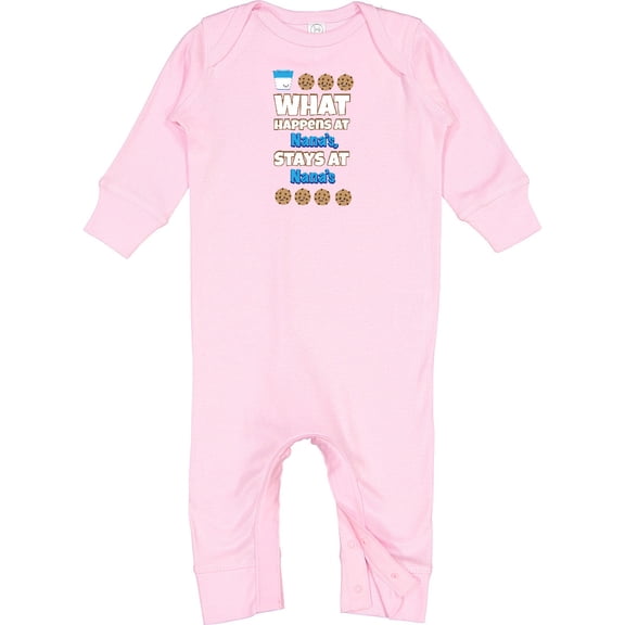 Inktastic What Happens at Nana's Baby Romper Coveralls