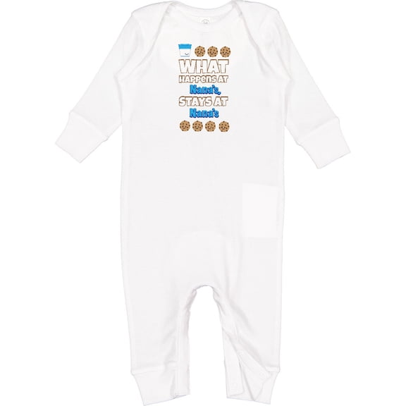 Inktastic What Happens at Nana's Baby Romper Coveralls