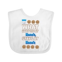 Inktastic What Happens at Nana's Boys or Girls Baby Bib