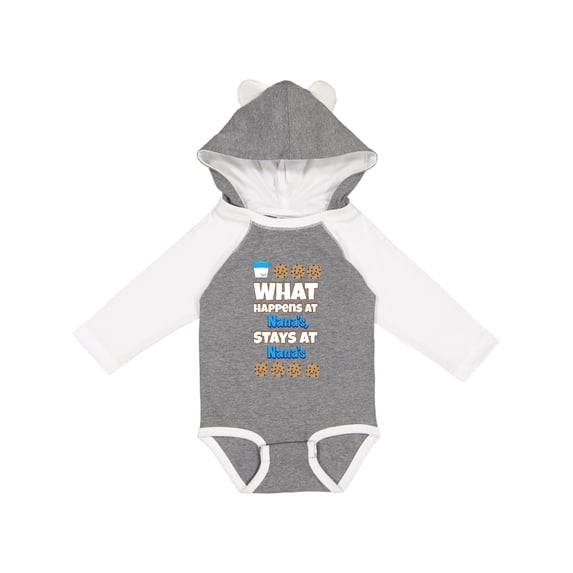 Inktastic What Happens at Nana's Boys or Girls Long Sleeve Baby Bodysuit