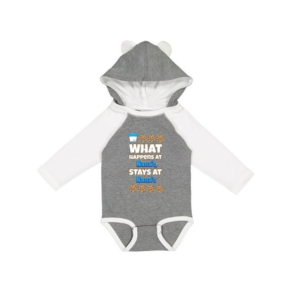 Inktastic What Happens at Nana's Boys or Girls Long Sleeve Baby Bodysuit